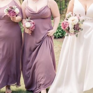 Bridesmaid dress mauve color, worn once